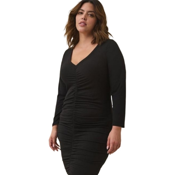 Torrid Plus Size 0 Mini Jersey Bodycon Dress - Picture 3 of 5